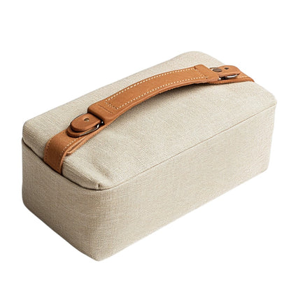 Metlo Toiletry Bag - 100% Natural Sustainable Linen - Professional Grade Fiber Integrity - Personal Care Organizer - Heritage Series